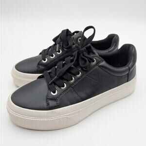 J/Slides Gilda Platform Sneaker Shoes Women's Black/White Size US6M EU36.5